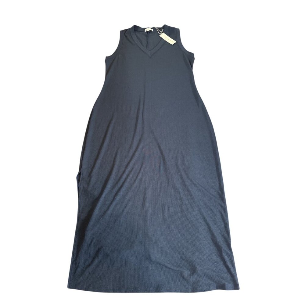 Nine Britton Navy Reilly V Neck Shift Dress 1X NWT - Picture 6 of 7
